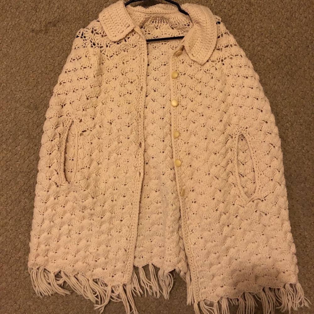 Vintage Handmade 1970s poncho
